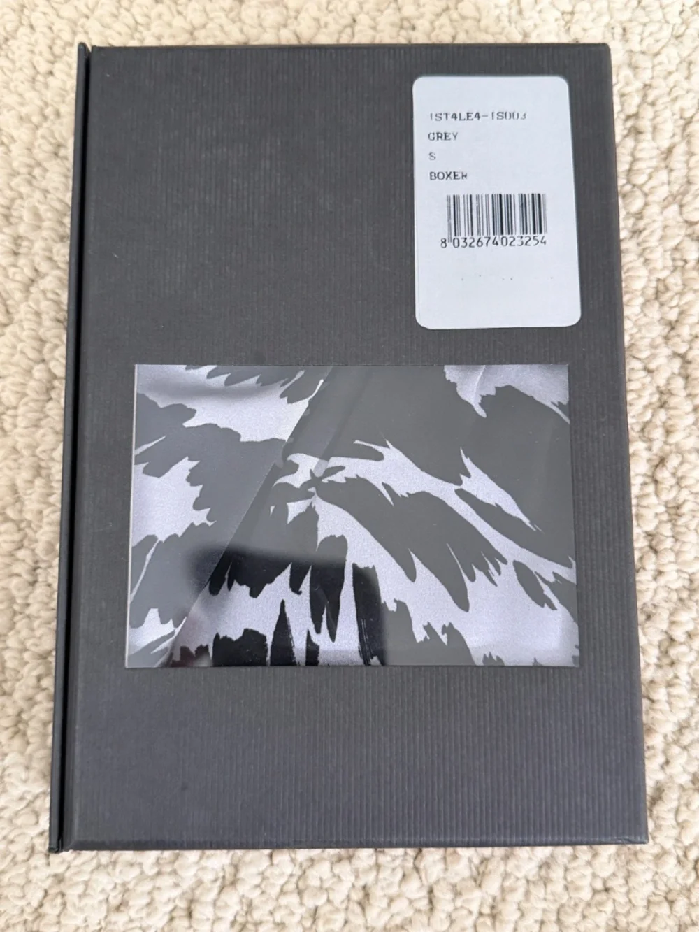 Tom Ford Gray Black Zebra Stretch Silk Logo Velvet Waistband Boxer Shorts